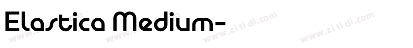 Elastica Medium字体转换